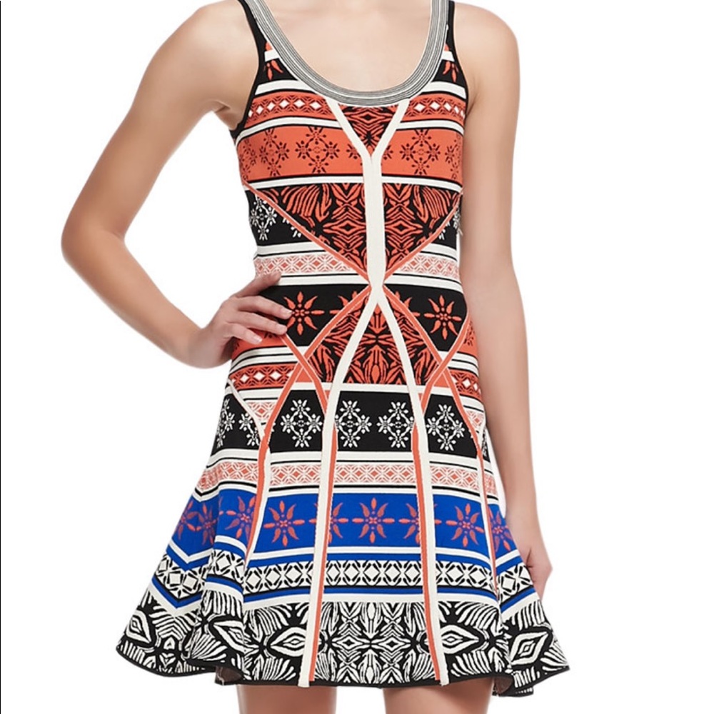 DVF fit and flair dress